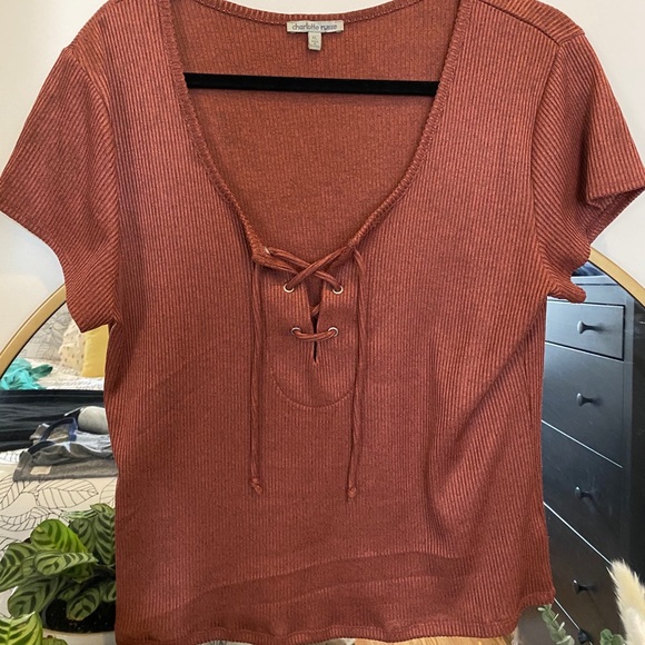 Lace up tee - Picture 1 of 3